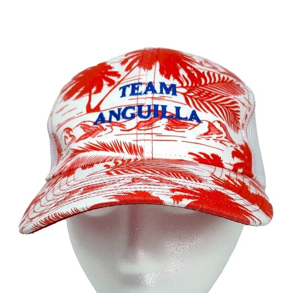 Richardson Team Anguilla Tropical Trucker Hat Cap Ball cap Island style Beach - Picture 1 of 7